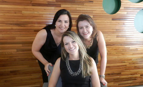 Diretoria Supleforma: as irmãs Ana Lúcia, Mariana e Ana Luiza Lima